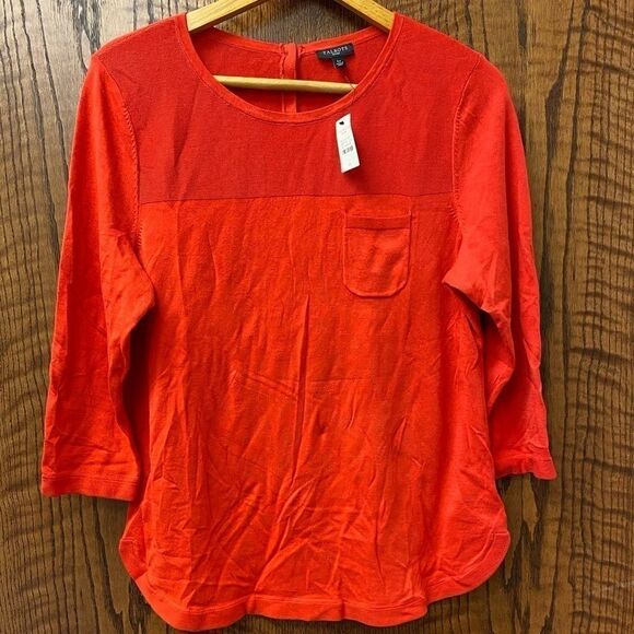 New talbots‎ petite red sweater tunic top - Picture 1 of 6
